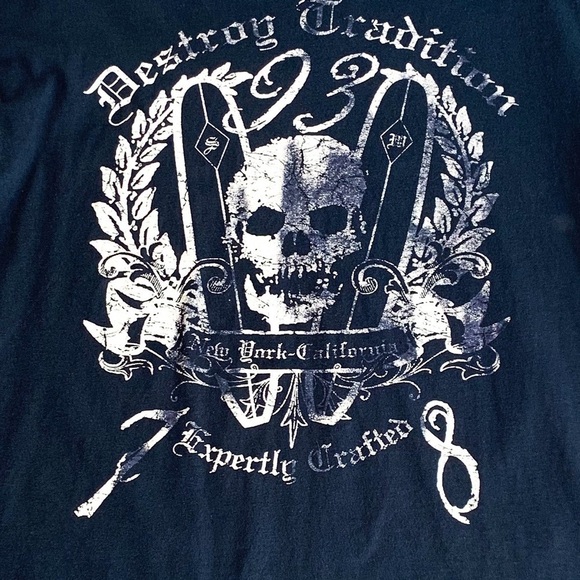 Men’s Slade Wilder Navy/White Graphic T-shirt L - Picture 6 of 6